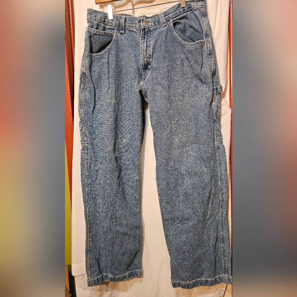 Faded Glory Light Blue Carpenter Jeans Size 36x32